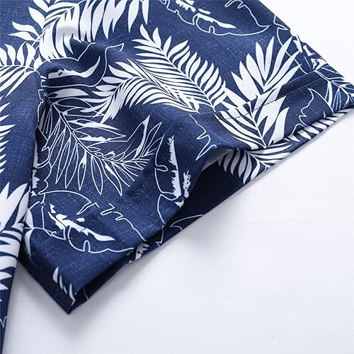 Miniatura 7 de Camisa hawaiana para hombre, manga corta, con botones, ropa de playa, unisex, flamencos, verano, camisas florales Aloha