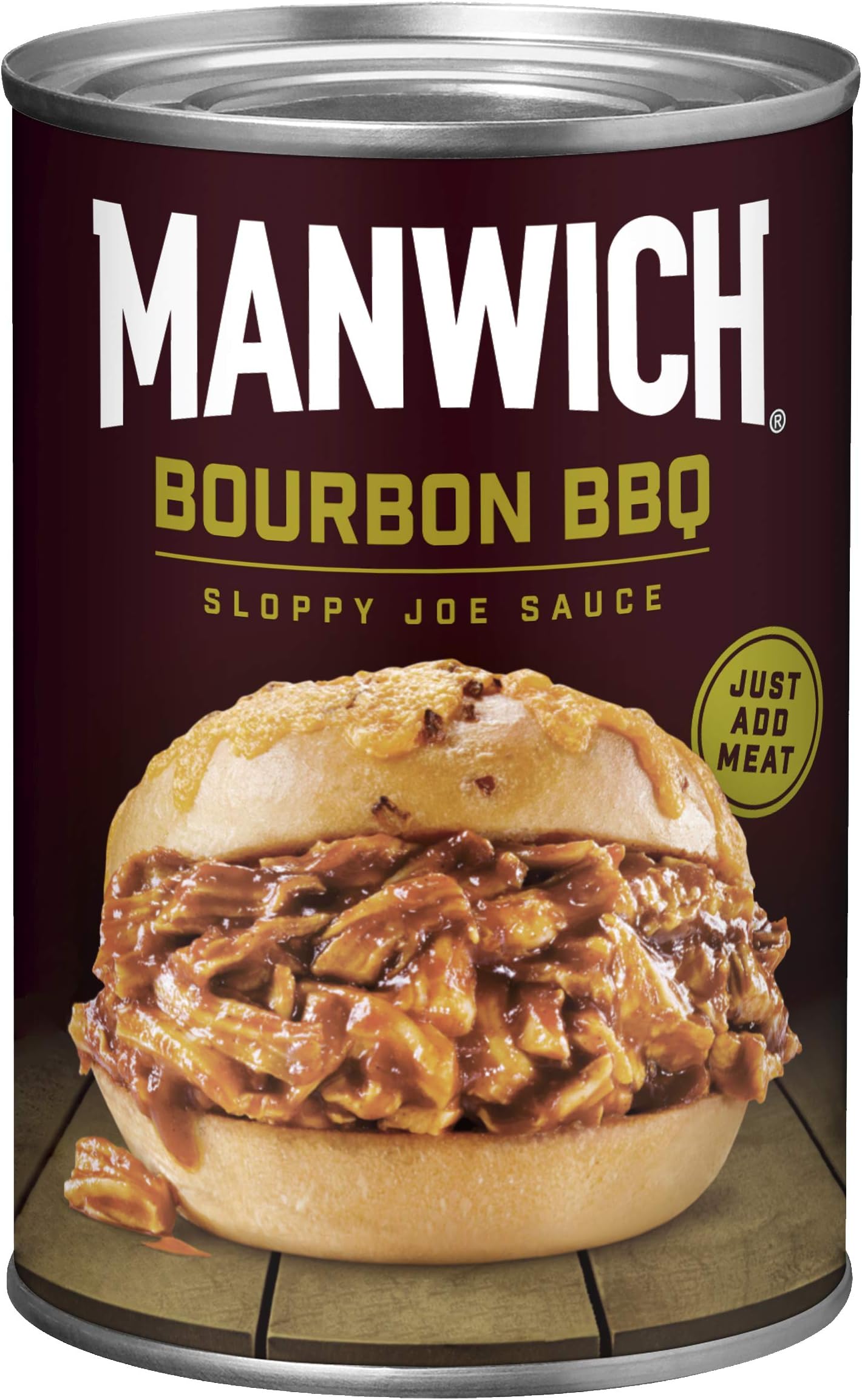 Manwich Sloppy Joe Sauce, Bourbon BBQ Flavor, Canned Sauce, 16 oz