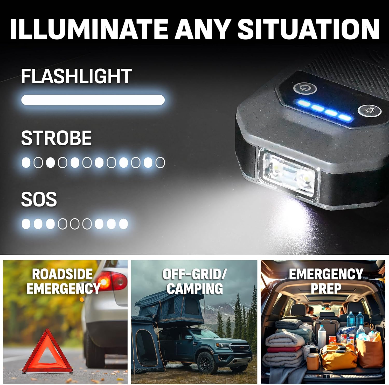 Schumacher Electric 12V Lithium Jump Starter & Power Pack - Portable 1500A Battery Jumper with 10W Wireless Charging, USBA/USBC Fast Charging & Multi-Mode LED Flashlight - 4-in-1 SL1674