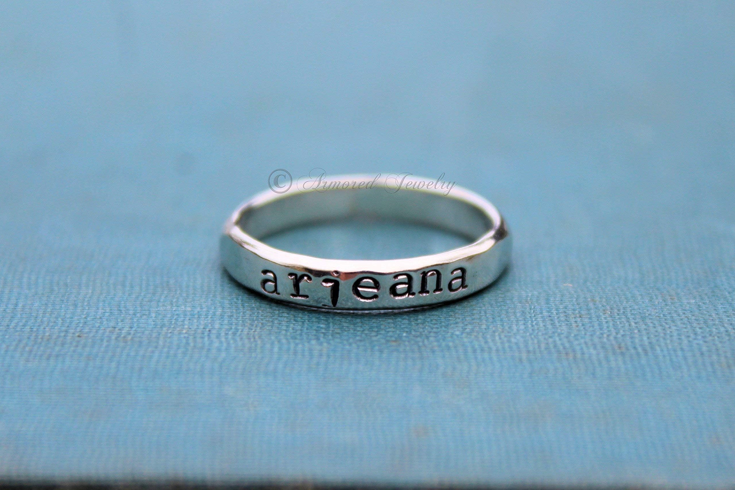 Personalized Sterling Silver Stackable Rings -Custom Customized Customizable Name Jewelry - Stacker Stacking Rings - Mother Daughter - ring set - personalize - stacker - stackable - stack rings