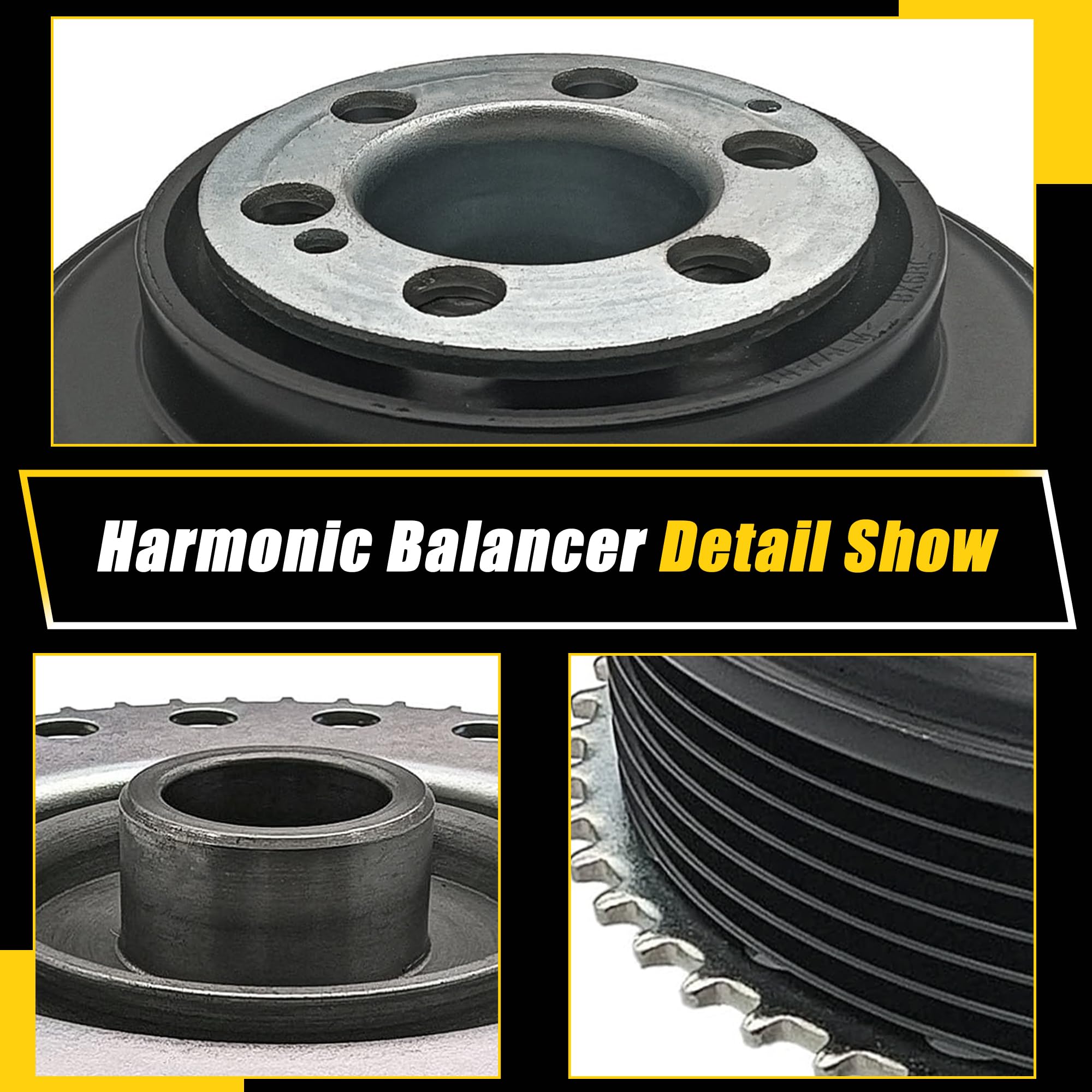 Engine Harmonic Balancer For Land Rover & Range Rover Models - Easy Fit For Discovery Sport, Evoque, Velar & More
