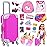 ZITA ELEMENT 24 Pcs 18 Inch American Doll Accessories Clothes and Suitcase Set Including 18 Inch Doll Clothes Suitcase Backpack and Other Travel Set