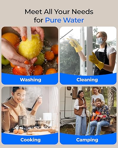 Miniatura 9 de Waterdrop 10UA PRO - Filtro de agua para debajo del fregadero, no requiere taladro, recordatorio de tiempo, fácil instalación, reduce el plomo, el