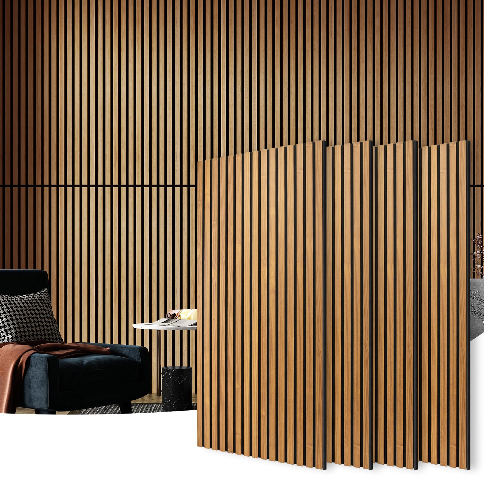 Art3d 4枚 壁 吸音パネル ウッド 120x60 CM、型番 115 Amazon.co.jp: Art3d 4枚 きゅうおんパネル 壁 吸音パネル ウッド