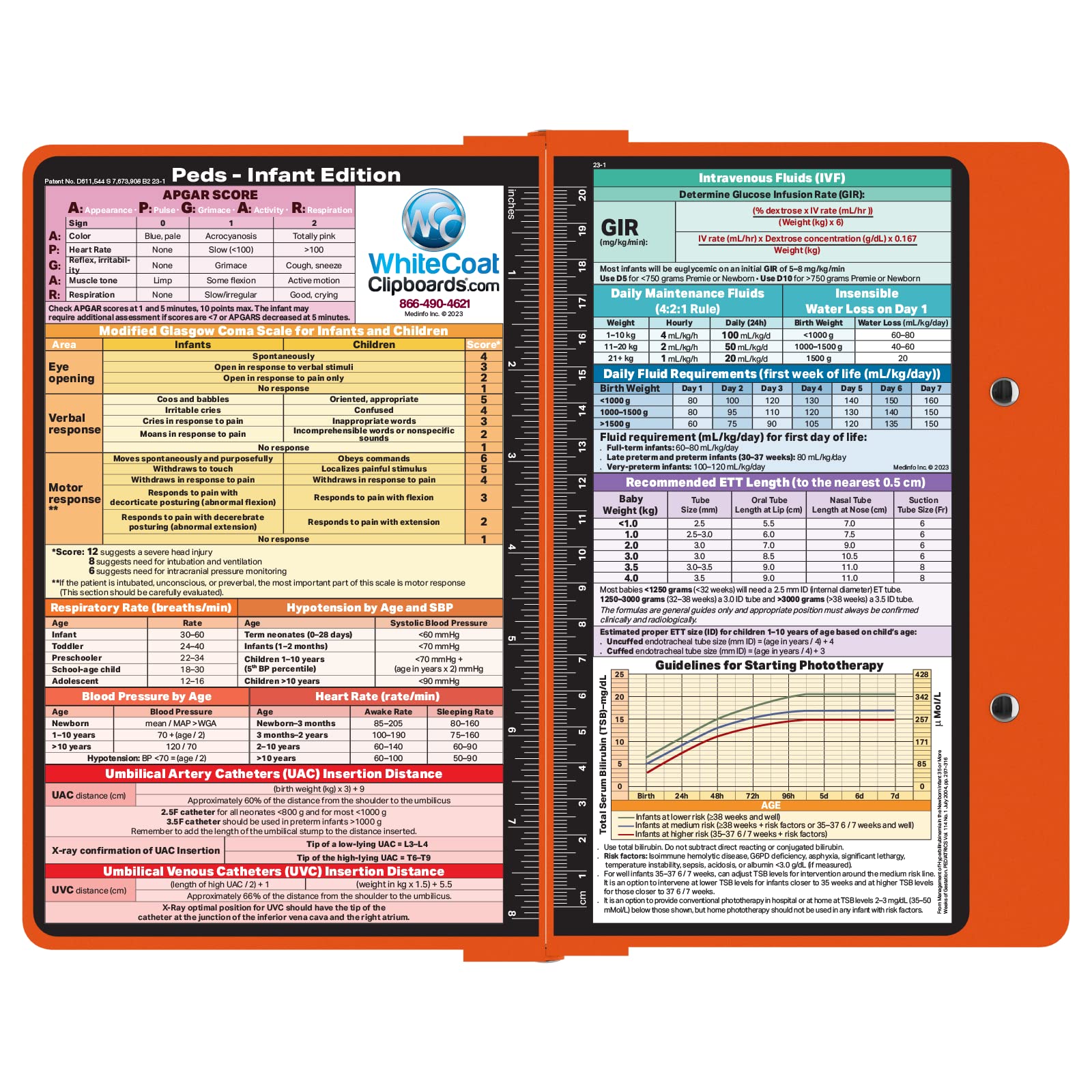 Whitecoat Clipboard - Safety Orange Medical Edition For Healthcare Professionals