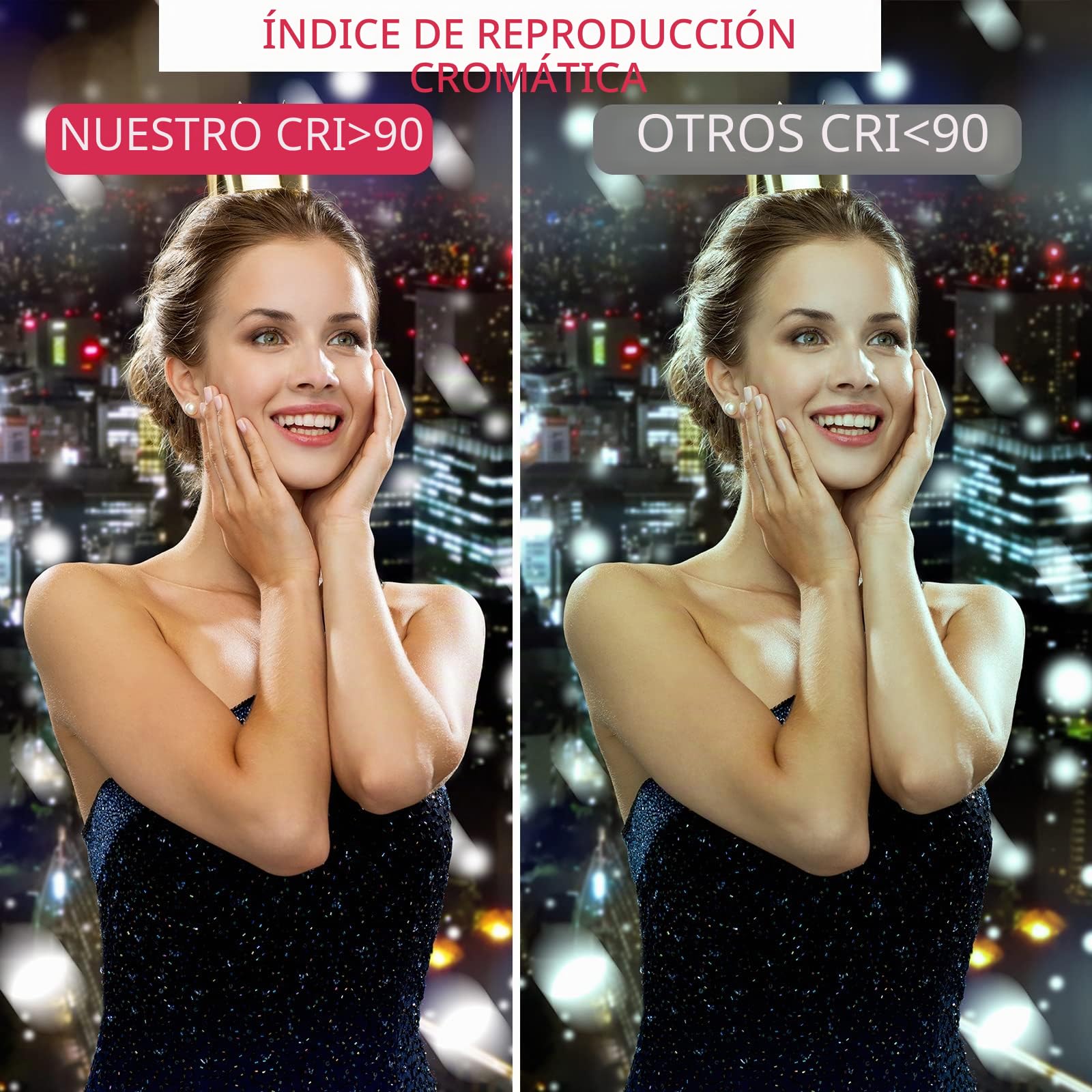 Anillo de luz LED de 18 Pulgadas con Soporte para trípode, Panel táctil Selfie Ring Light para Makeup Studio Youtube Portrait Video con Bolsa de Transporte y Control Remoto, CRI>90