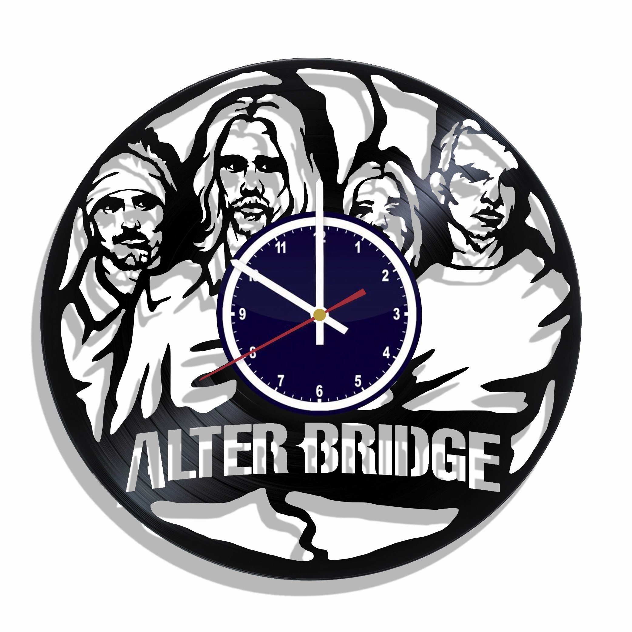 Alter Bridge Rock Band Wall Clock Made from Real Vinyl Record, Alter Bridge Wall Poster, Best Gift for Alter Bridge Fans
