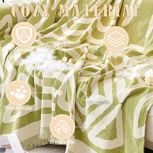 Miniatura 10 de HANDONTIME Fundas de cojín grises bohemias para sofá, funda de sofá para perro, funda de felpilla para sofá, funda de sofá para mascotas, funda