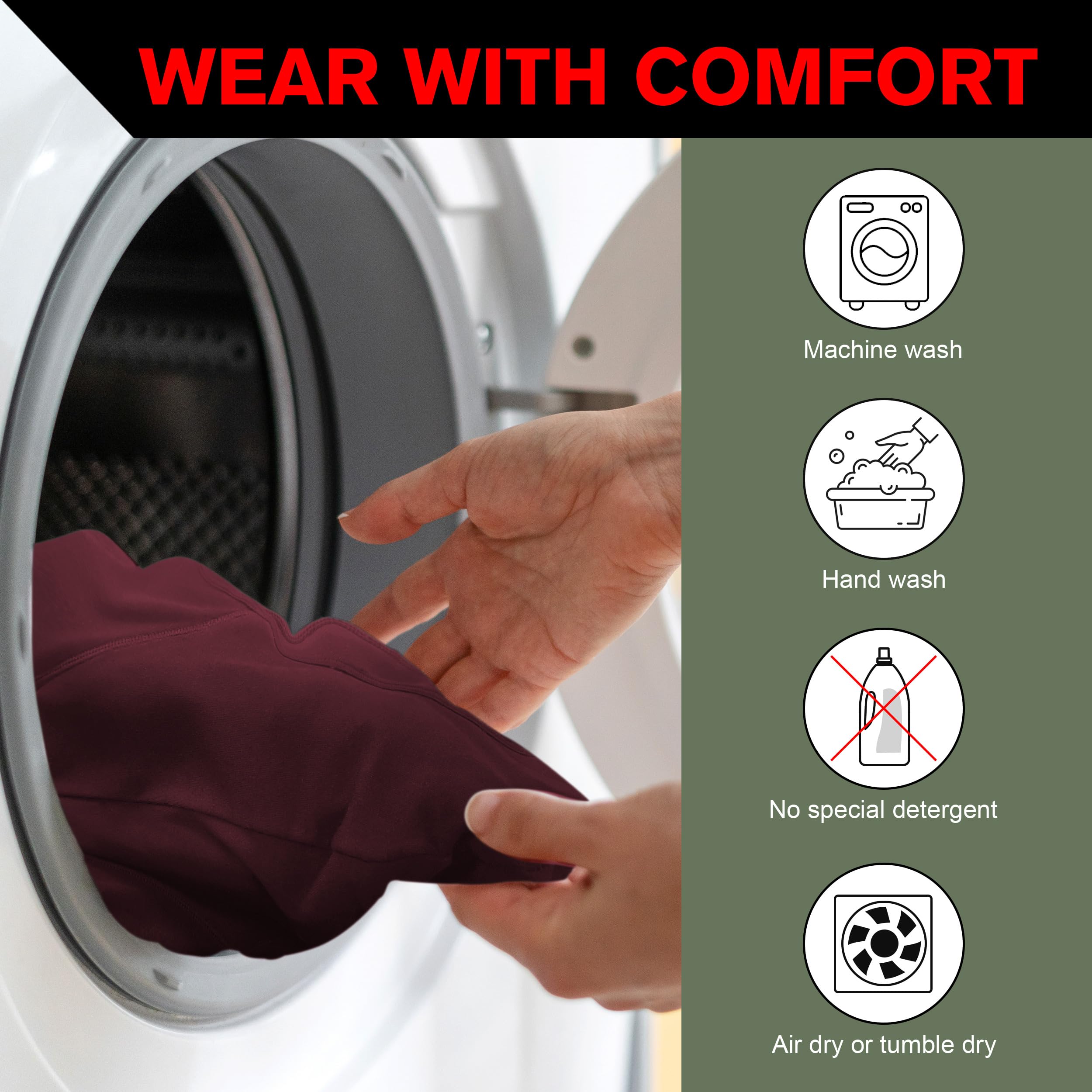 Ropa interior para incontinencia para hombre, lavable, absorbente, 2.3 onzas, a prueba de fugas, control de vejiga prostática, pierna larga, paquete de 1 (granate, XL)