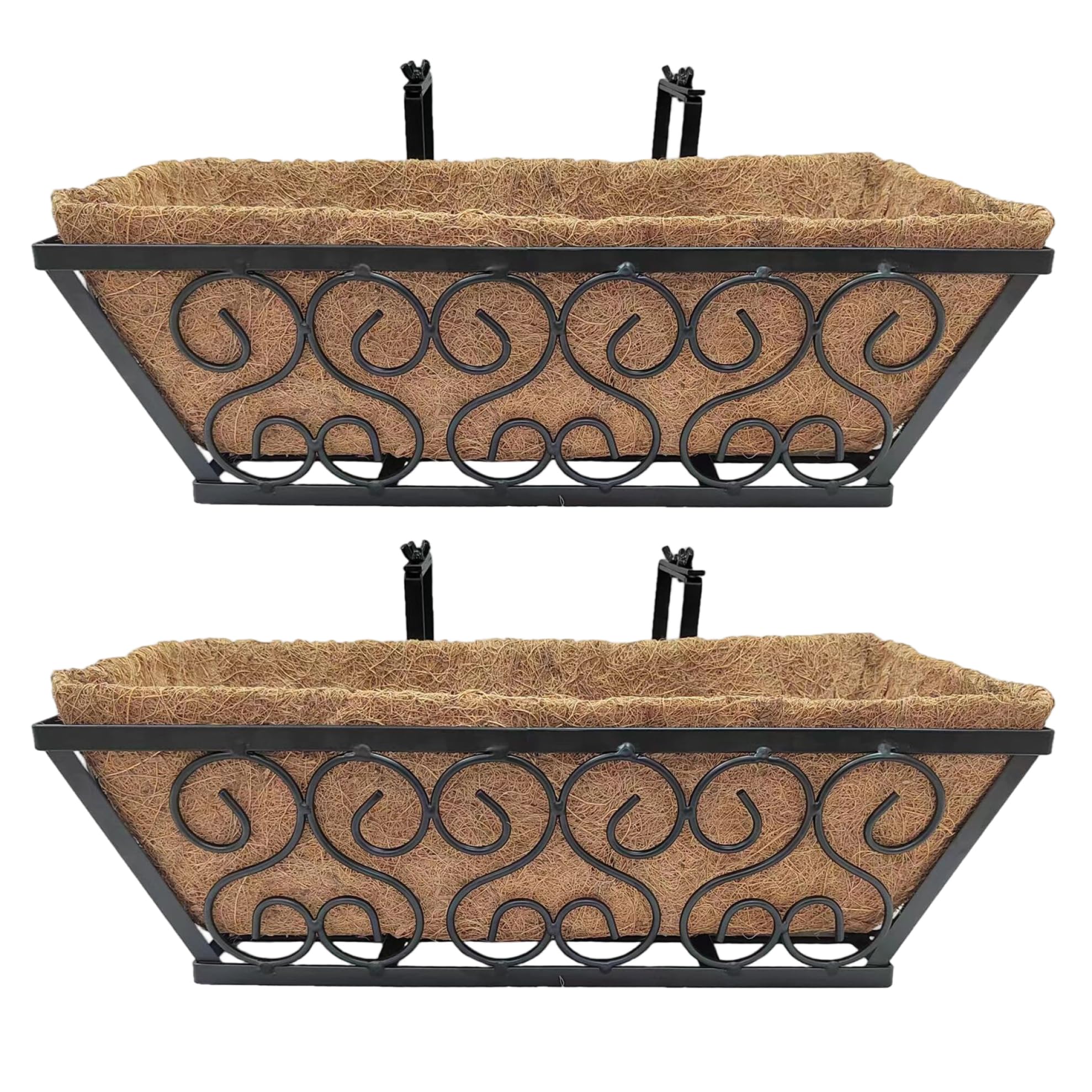 Jardinière de balustrade pour balcon fleuri et potager suspendu sur terrasse en ville