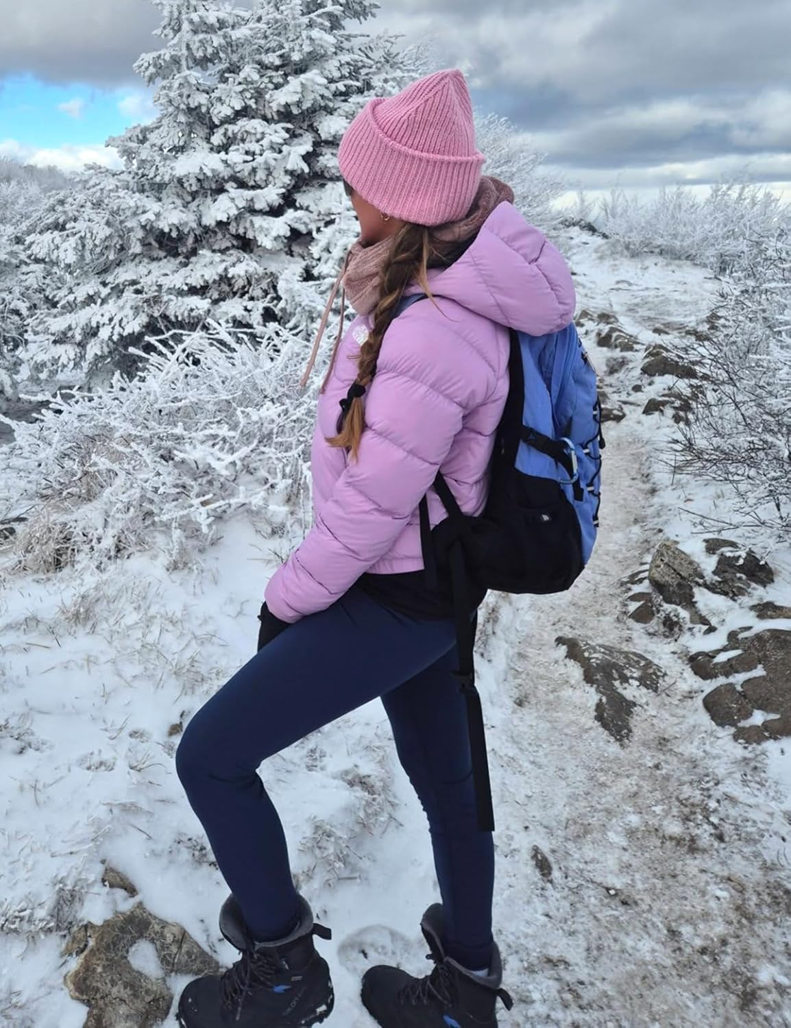 BLUEENJOY Fleece Lined Leggings Women –Thick Winter Warm Thermal High Waisted Tummy Control Workout Women's Soft Yoga Pants - Image 2