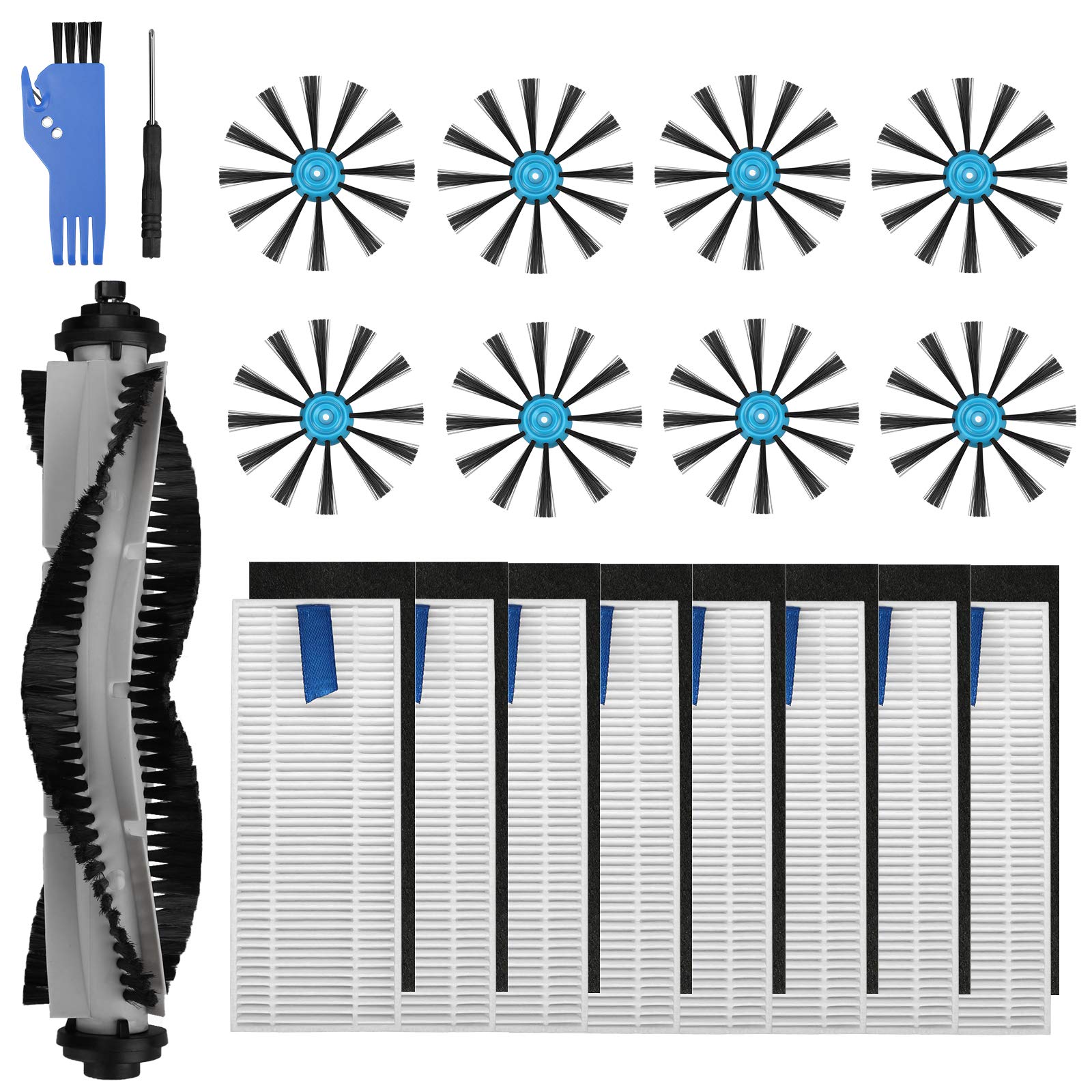 PIGUOAT Replacement Hepa Filter and Brush Kit Accessories Compatible with Bissell EV675 Robot Vacuum Cleaner