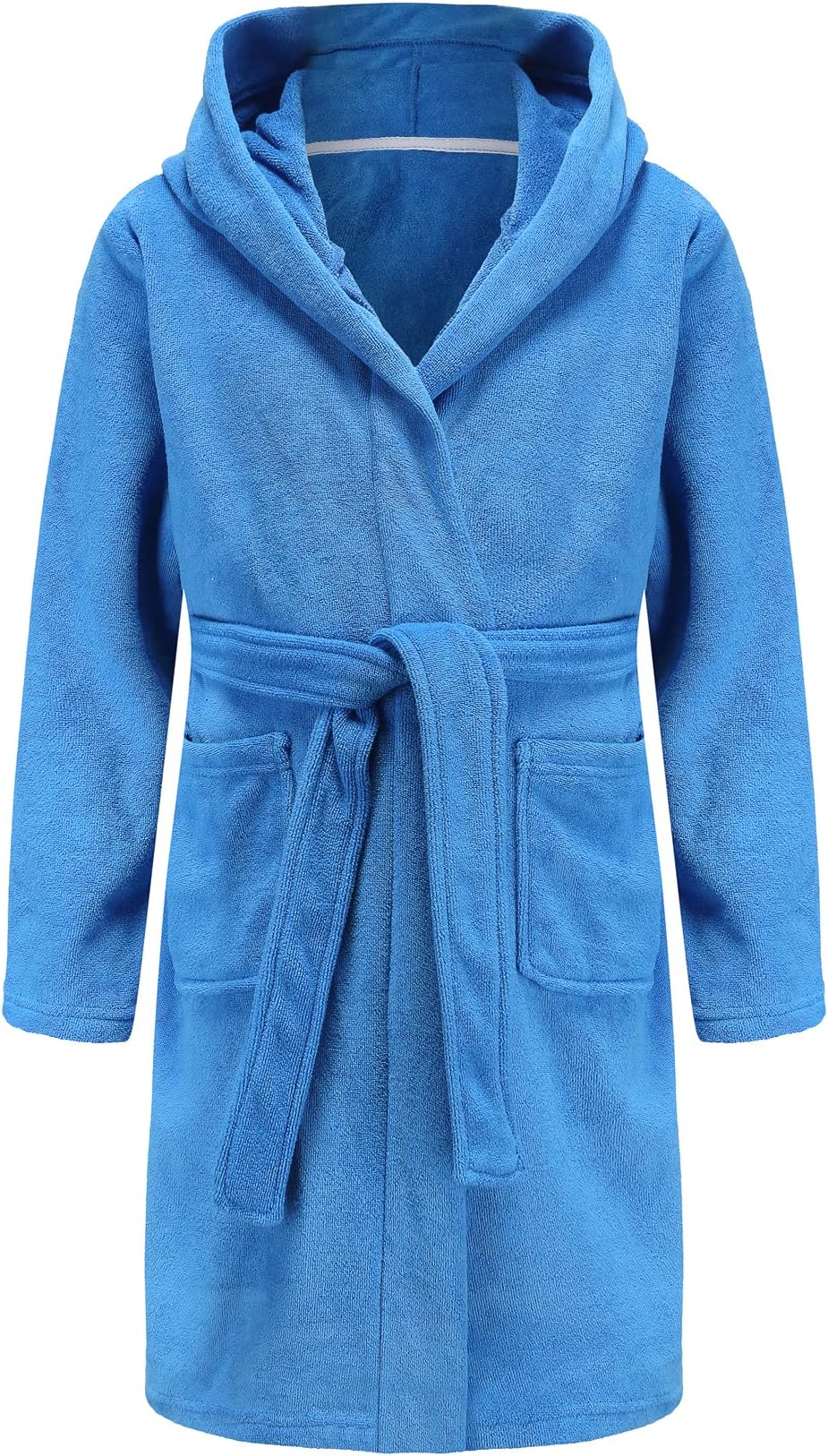 Boys Girls Bathrobe Soft Towel Hooded Robe Terry Cloth Cotton Bathrobe