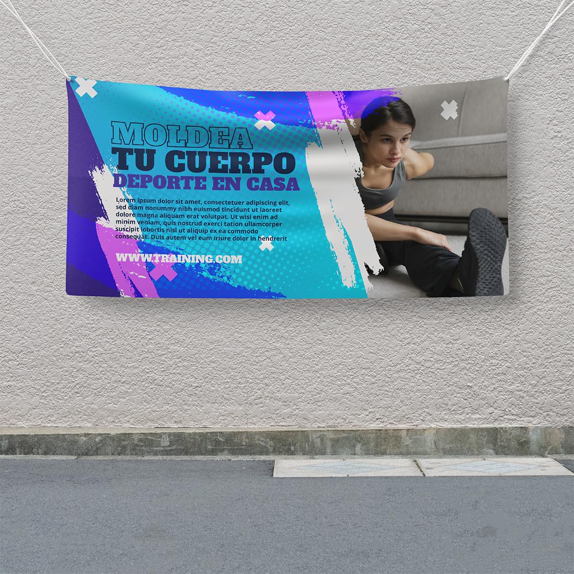 Pancarta Personalizada con Foto, Logo y Textos | Carteles Personalizados en Lona para Fiesta Cumpleaños, Graduacion, Feliz Navidad, Boda | Banner Personalizado en 20 Medidas (100x70cm)