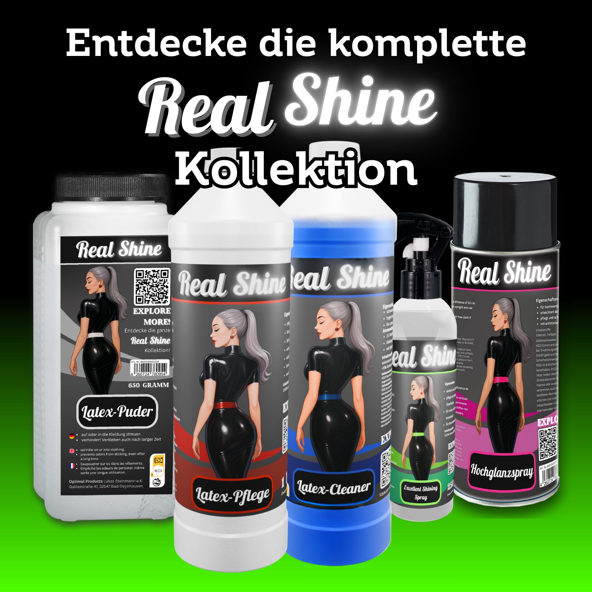 Excellent Shining Spray 250 ml I Huile pour latex I Soin professionnel du caoutchouc et aide à l'enfilage économique I Soin latex inodore pour un aspect brillant | Spray de 250 ml