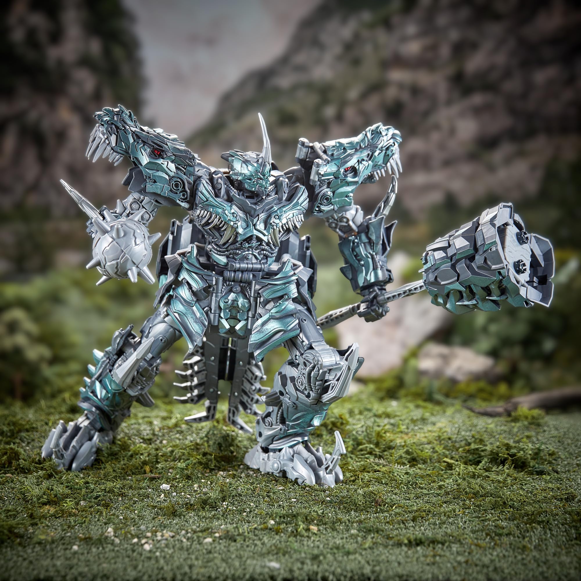 Transformers Studio Series, L'era dell'estinzione, Grimlock, action figure convertibile collezionabile Titan Class da 38 cm, dai 15 anni in su