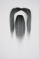 Vista 5 de Mustaches Bigote y barba falsos autoadhesivos, novedad, shaolin falso pelo facial, accesorio de disfraz para adultos, color sal y pimienta