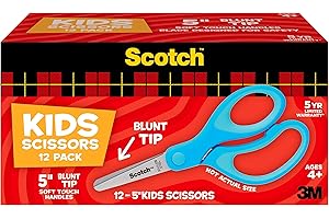 Scotch Purple Soft Touch Blunt Kid Scissors