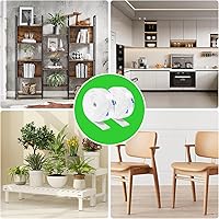 Vista 25 de Tiras de fieltro con respaldo adhesivo, tiras de fieltro adhesivas, paquete de 4 rollos de fieltro 1/2 x 60 pulgadas, cinta de fieltro beige