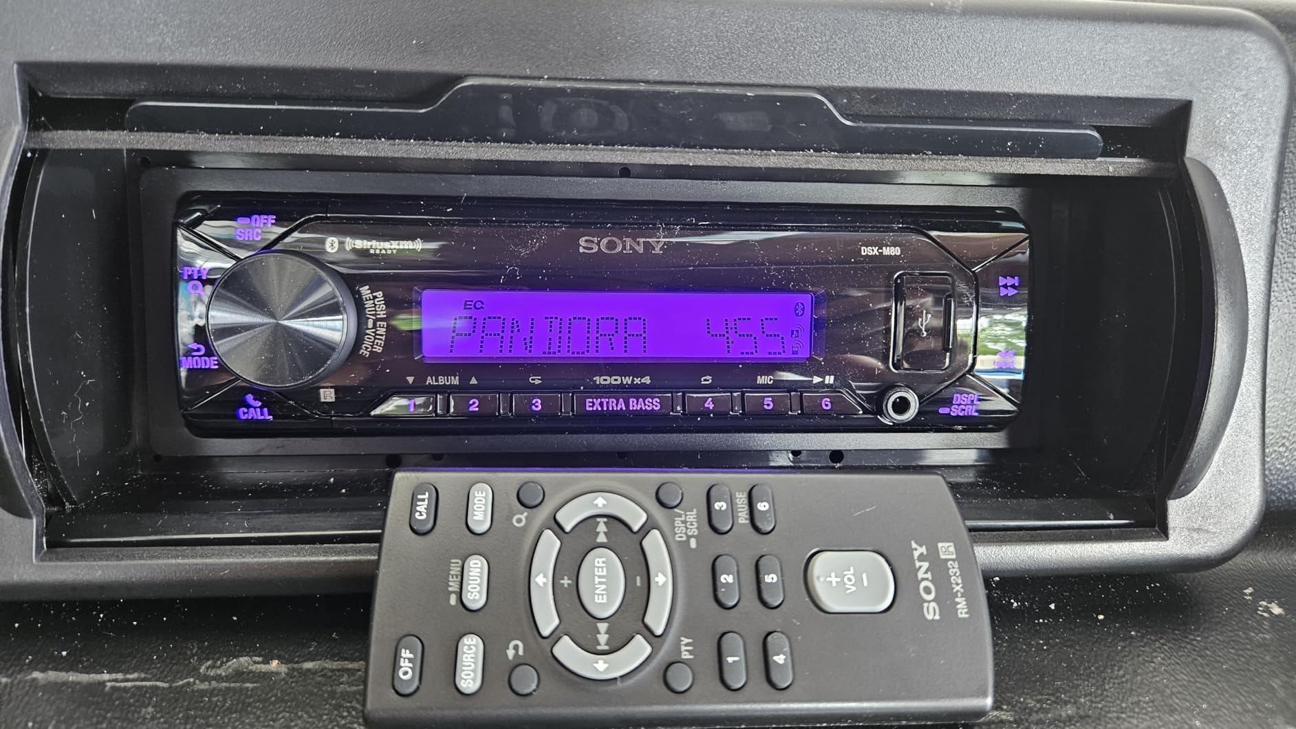 Sony DSX-M80 Marine Stereo 45W x4 RMS Bluetooth SiriusXM Ready
