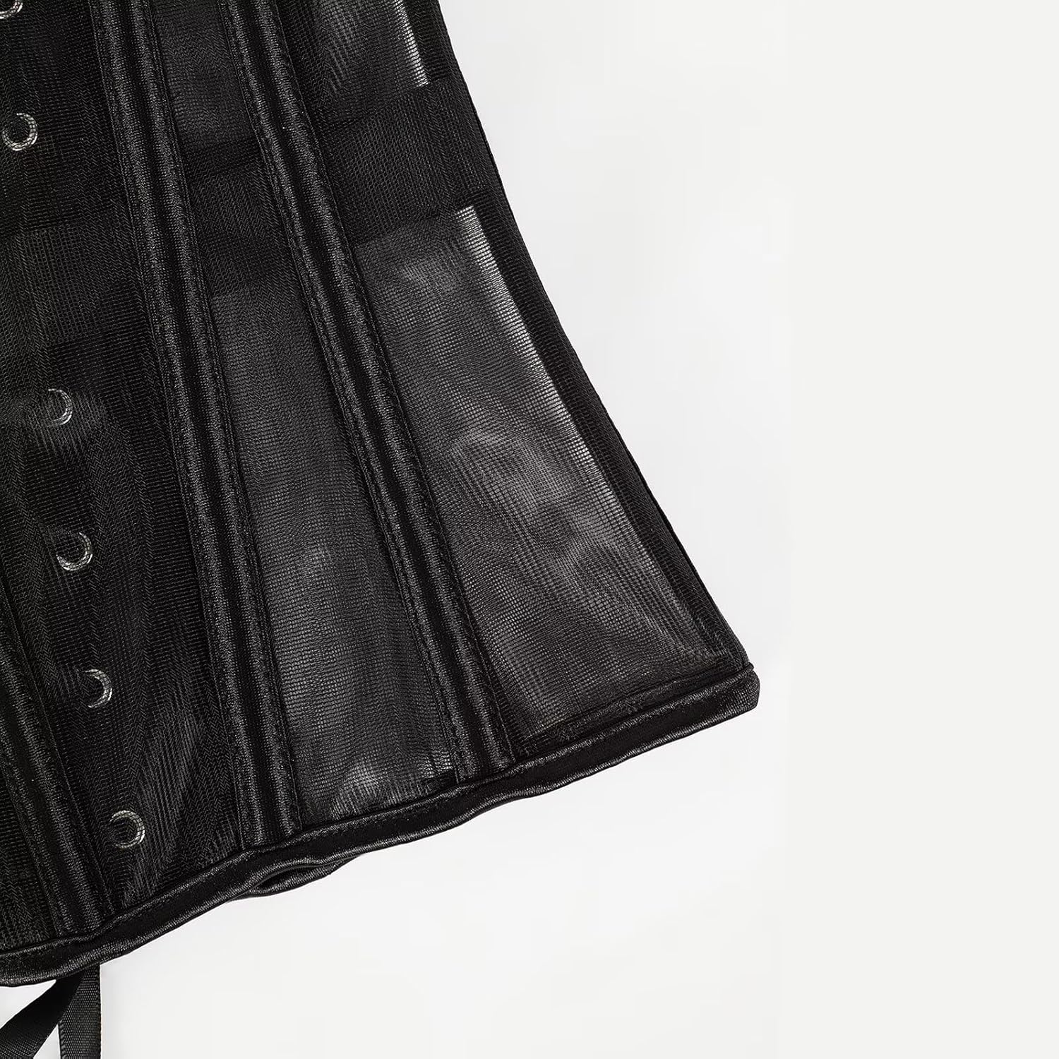 Mesh Corset Tops For Women Lace Up Corset Boned Bustier Sexy Overbust Tops Removable Spaghetti Strap Shapewear - Image 7