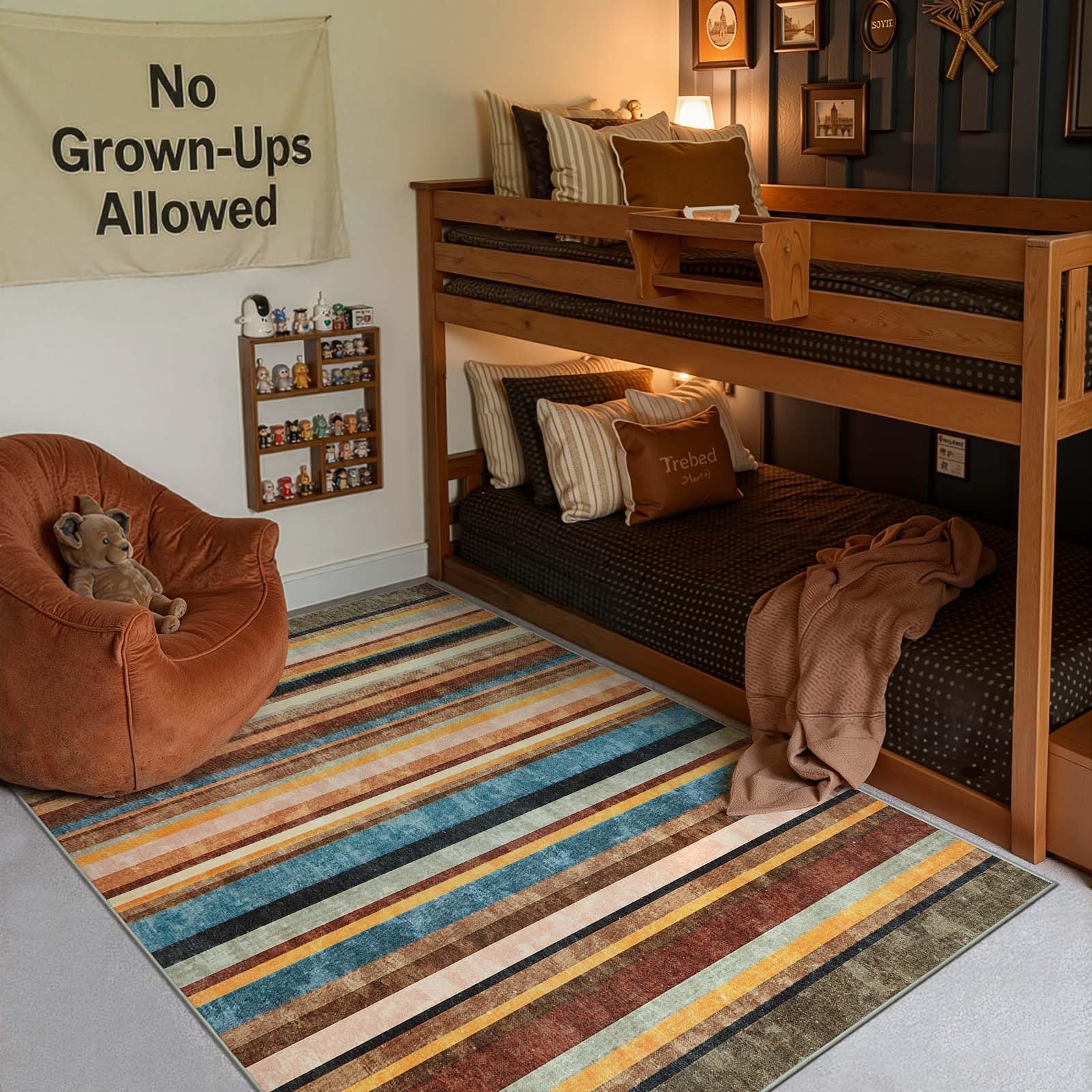 jinchan Modern Striped Rug