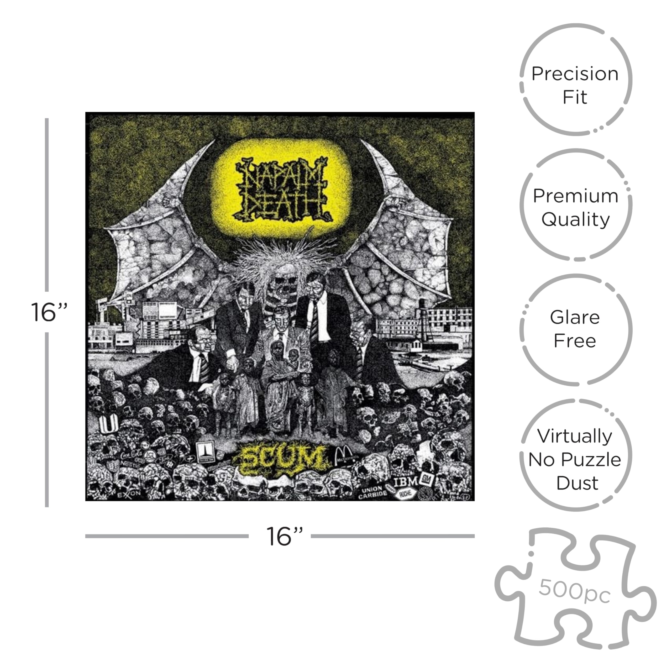 RockSaws - Napalm Death Scum (500 Piece Jigsaw Puzzle) : Amazon