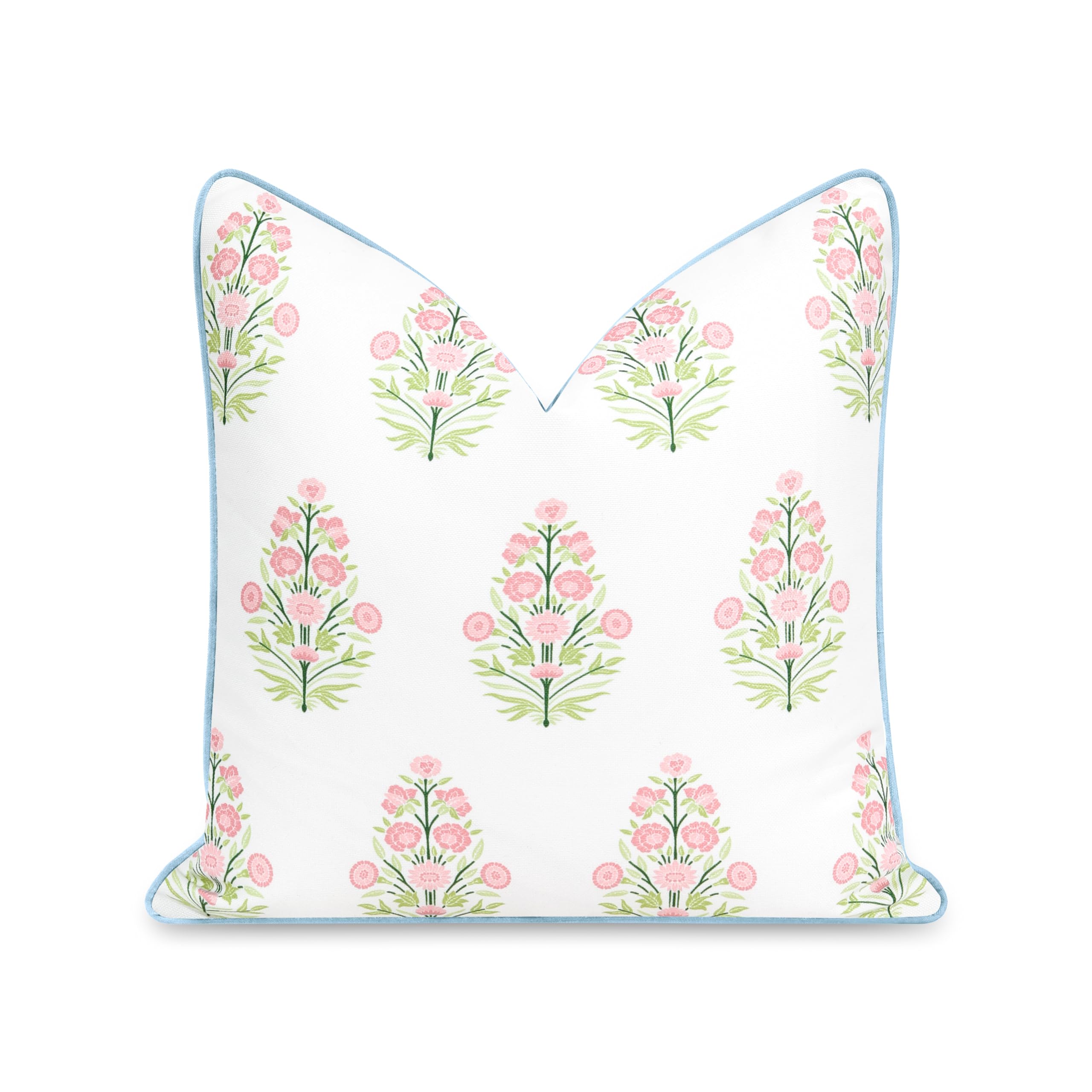 Hofdeco Lendenkissenbezug Coastal Style – 30x50 Cm, Wasserabweisend, Palmblatt-Muster In Blush Pink