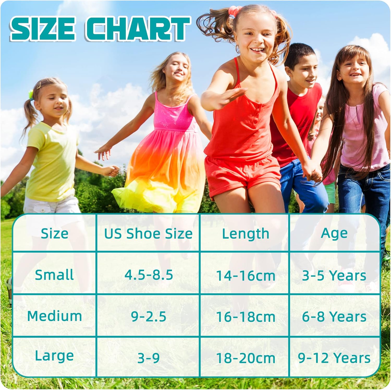 Eyean Kids Athletic Crew Socks Boys Girls Cotton School Uniform Casual Basic Socks 6 Pairs - Image 6