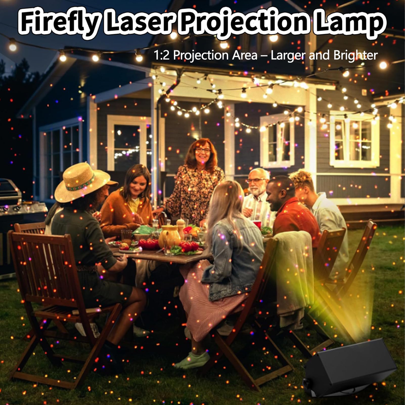 Proiettore di luci Natalizie Laser per Esterni, luci da Giardino, proiettore di Stelle Natalizie, Impermeabile, per Giardino/Feste. Blue