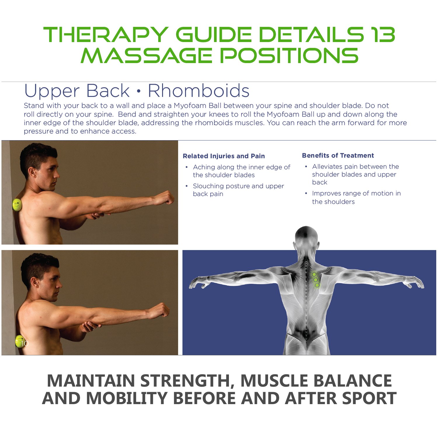 Deep Tissue Massage Balls with Myofoam for Trigger Point Therapy