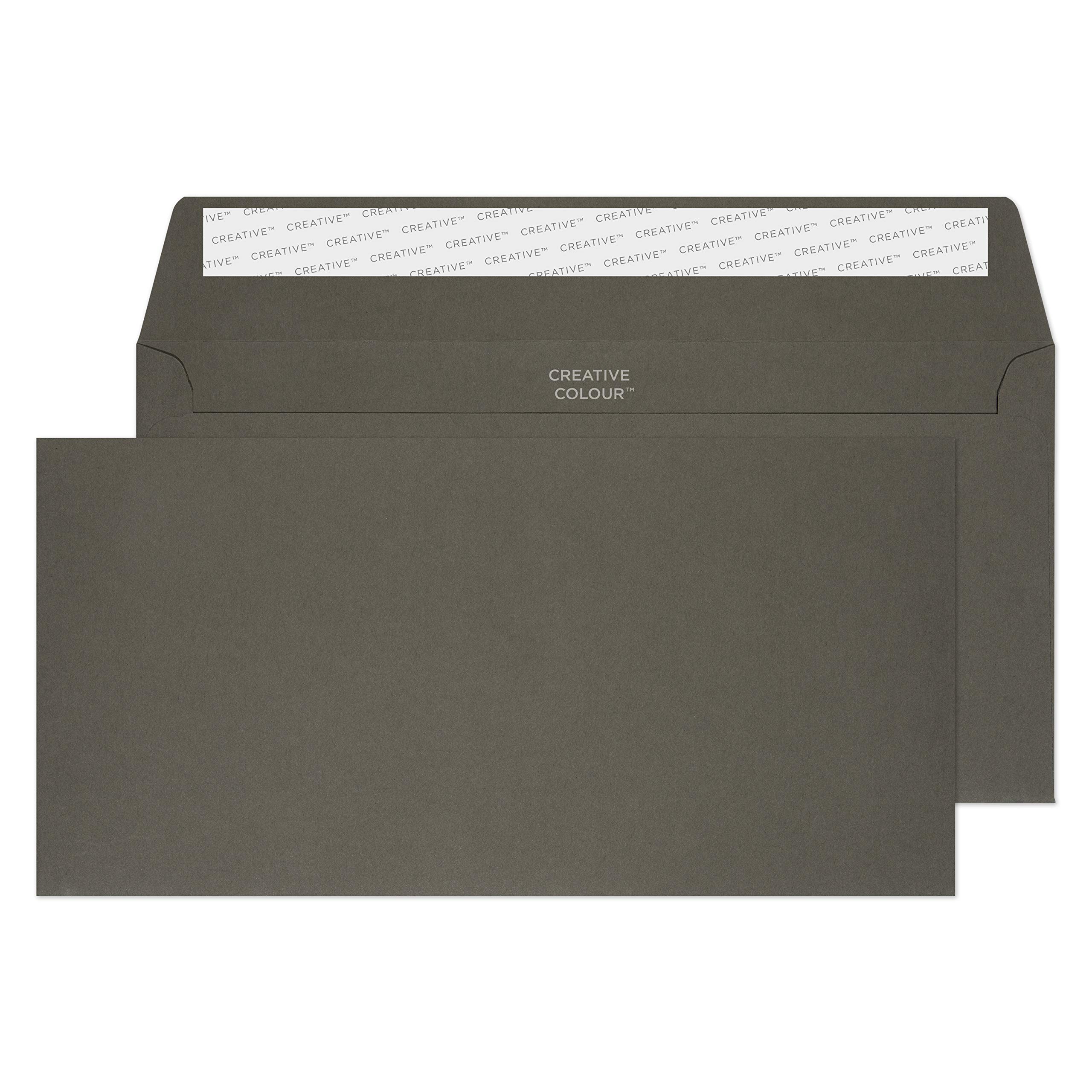 Blake Creative Colour 224 DL+ 114X229 mm 120 gsm Peel and Seal Wallet Envelope - Graphite Grey (Pack of 500)