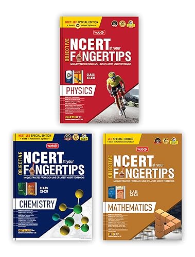 MTG Objective NCERT at your FINGERTIPS For JEE Main &amp; Advanced - Physics, Chemistry &amp; Mathematics (Set of 3 Books) | NCERT Notes with HD Pages, Exam Archive &amp; MCQs | Based on Latest &amp; Revised Syllabus 2024-25