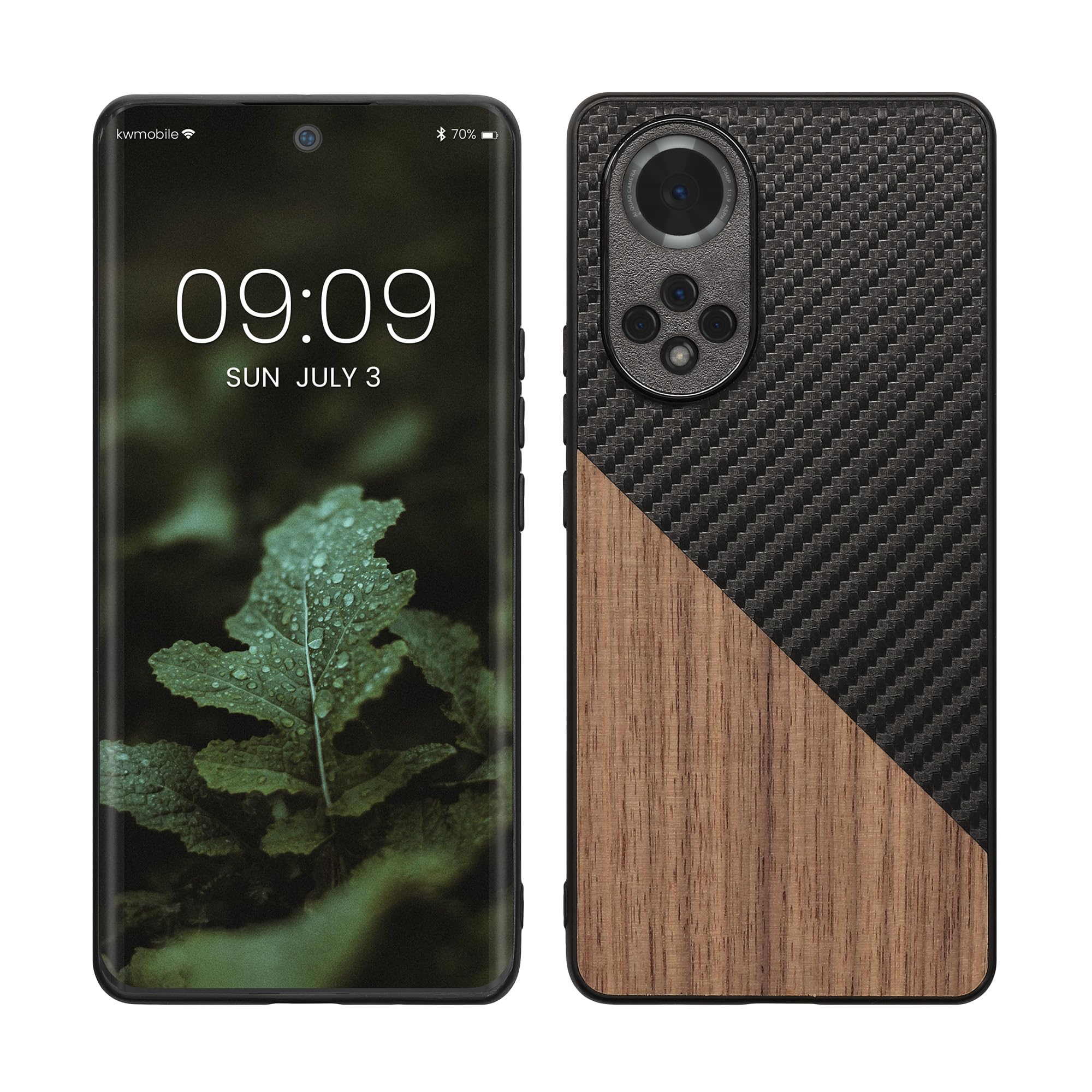 Kwmobile Cover Per HONOR 50 Lite: Custodia In Silicone TPU Sottile, Morbida E Antiscivolo – Colore Nero