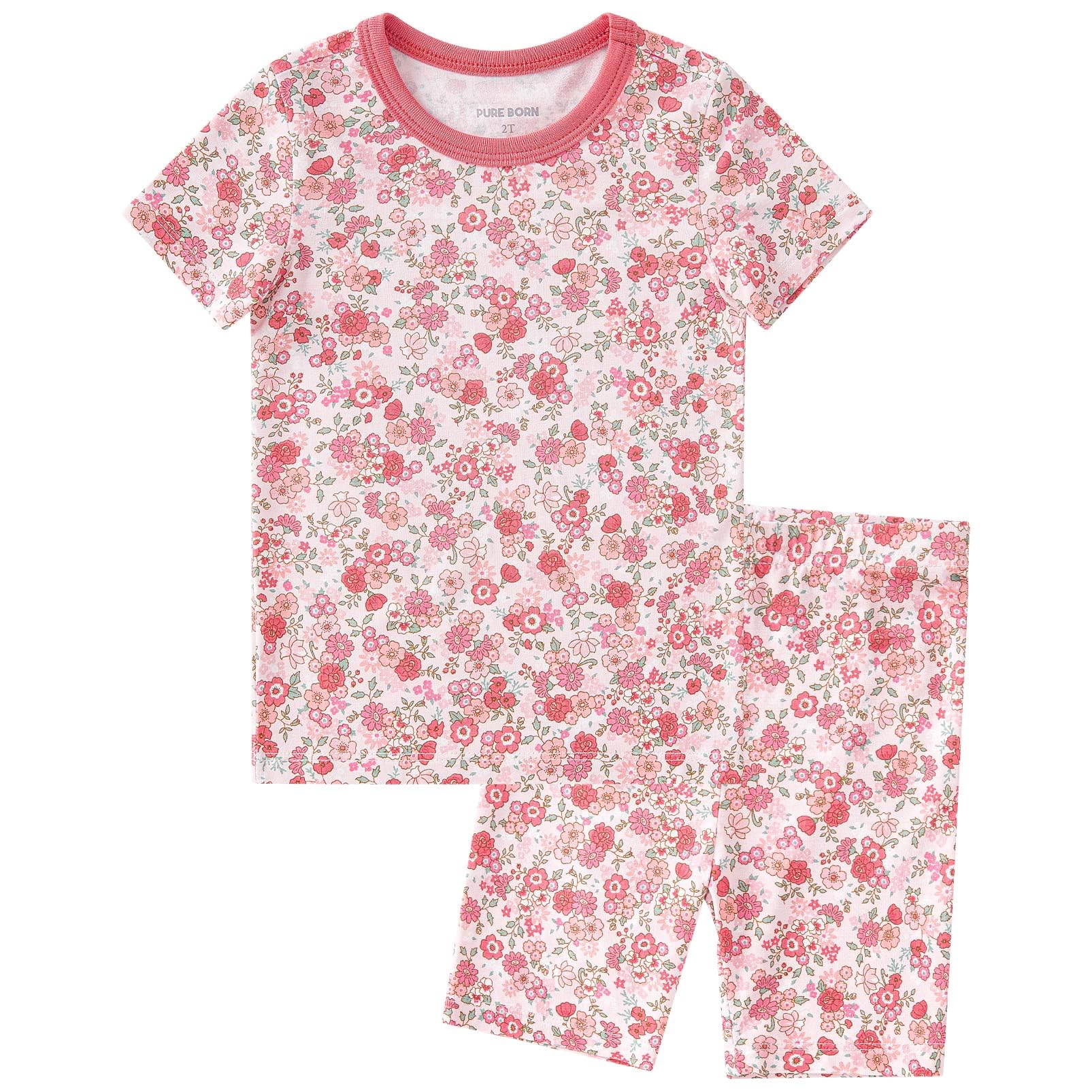 pureborn Baby Toddler Kids Viscose from Bamboo Pajamas Set Pjs 2pcs 18M-8Y