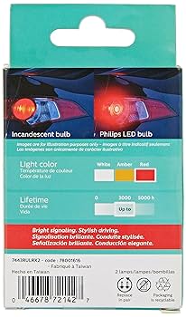 Amazon.com: Philips Automotive Lighting 7443RLED Ultinon LED