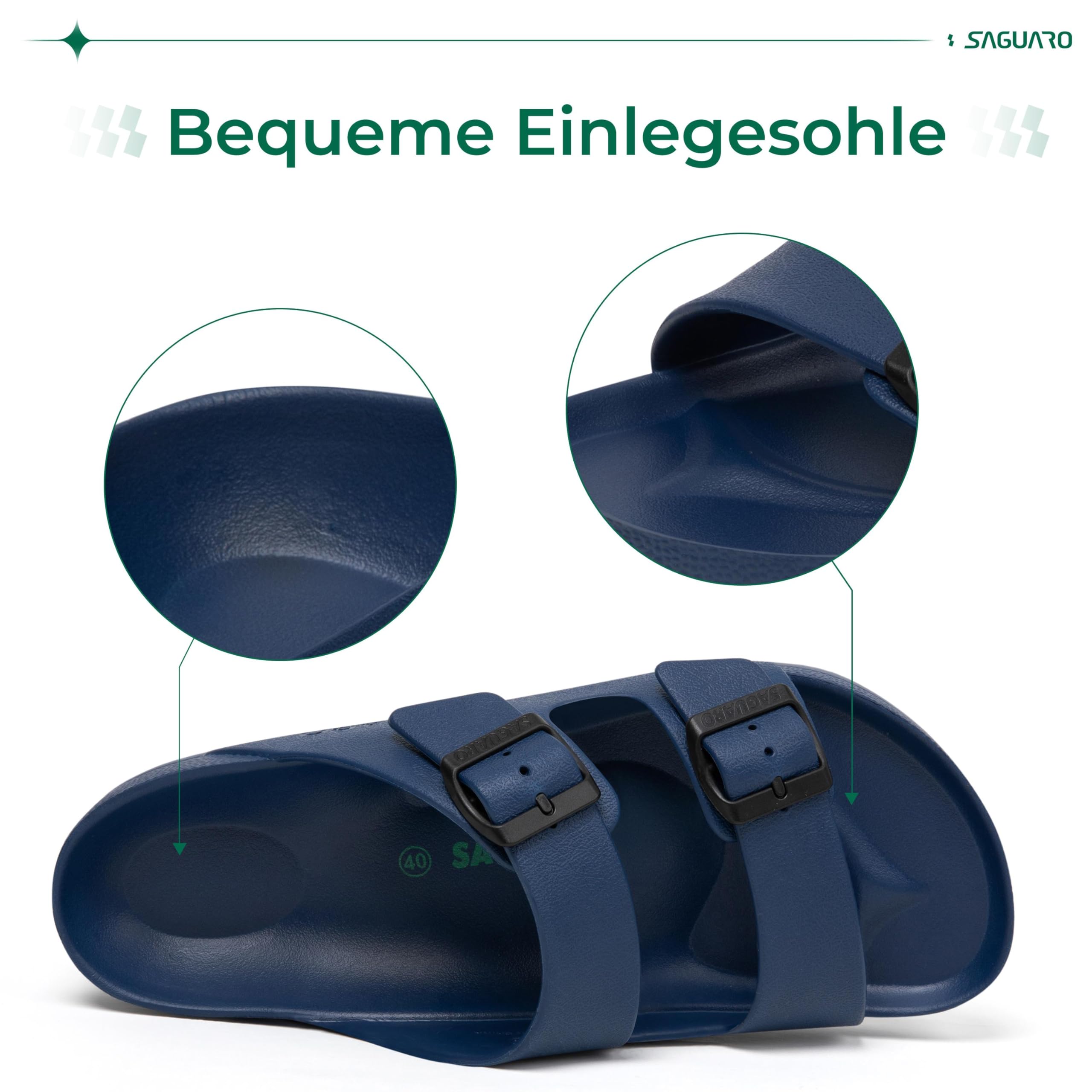 SAGUARO Pantofole Unisex Antiscivolo Uomo Donna Spiaggia da Ciabatte Slip-on Scarpe da Bagno Leggere Casuale Sandali