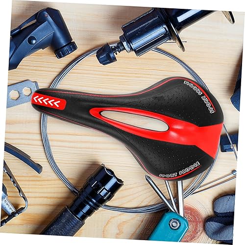 Miniatura 4 de BESPORTBLE Cojín de asiento de bicicleta, cómodo asiento de bicicleta plegable de repuesto para adultos y niños, ciclismo de montaña, bicicletas de