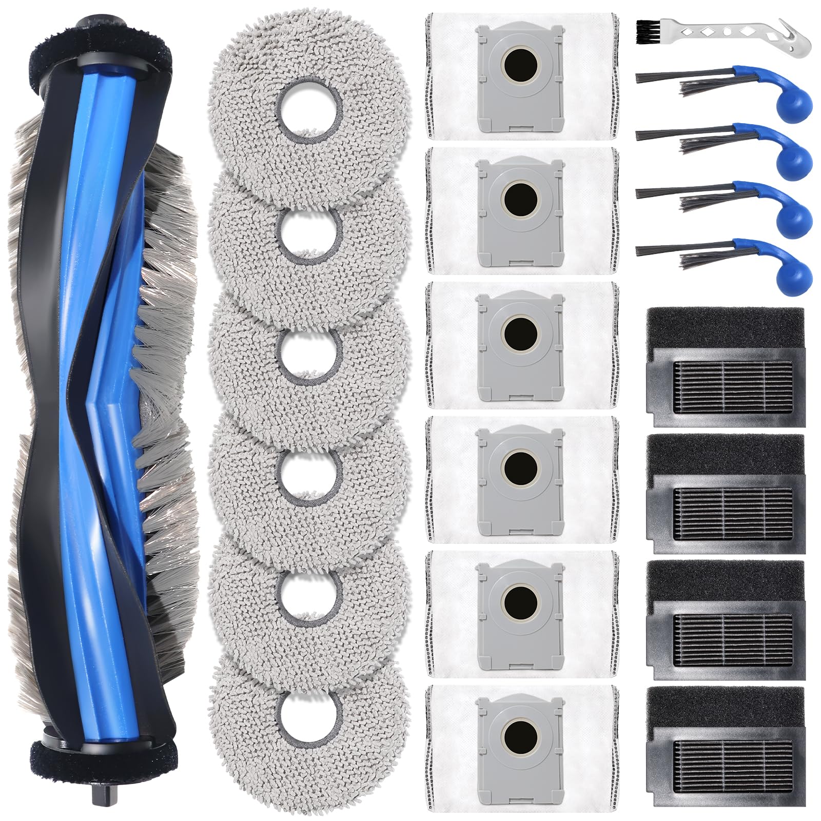 Brosse et filtres pour ECOVACS T30C Omni pour aspirer et laver