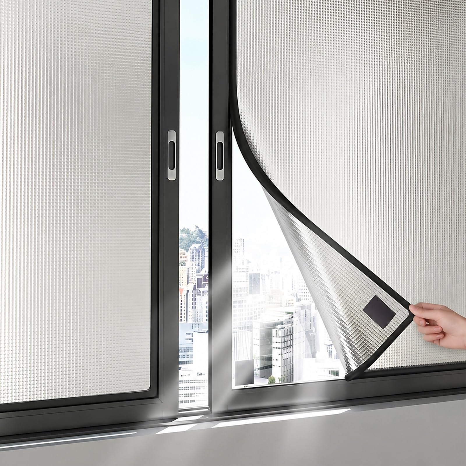 Window Heat Reflector, Sun Reflectors for Windows, 9mm Thickness Double Aluminium Insulation Foil with Suckers, Total Blackout Window Film(50x50cm/20x20in)