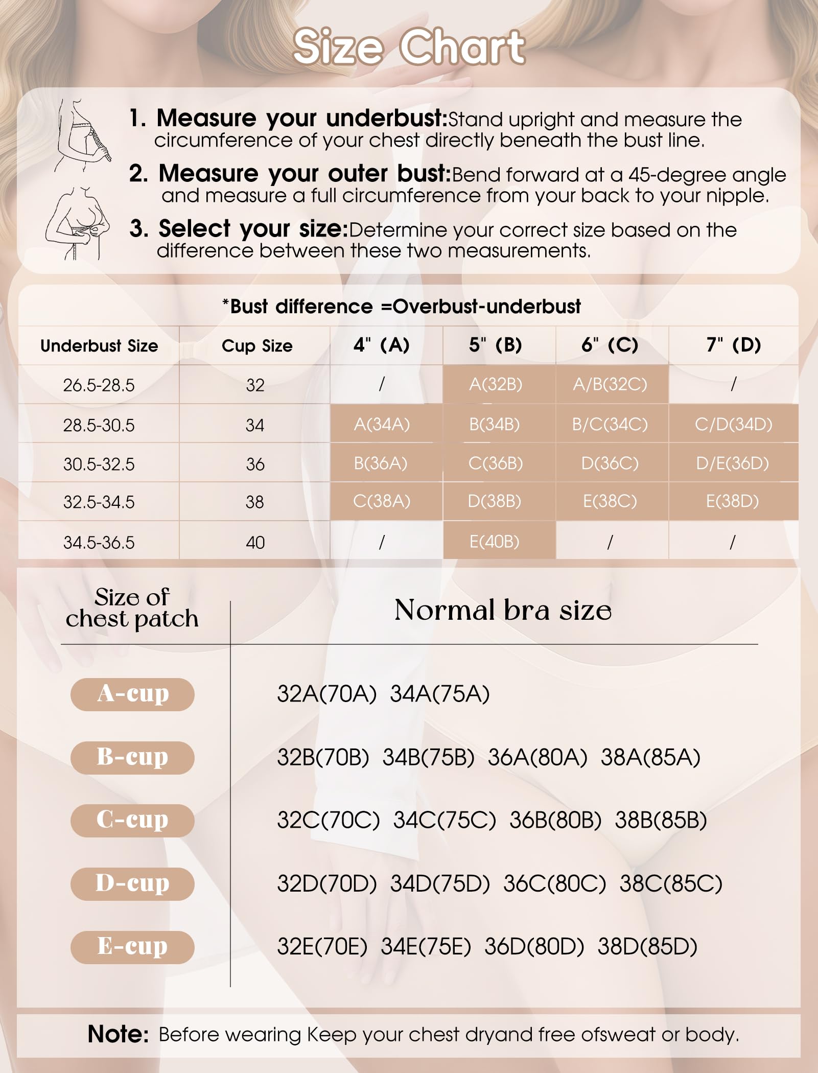 Stick on Bra Backless Invisible Sticky Bra Push up Strapless Women's Adhesive Bras Ladies Backless Strapless Bras Large Breasts Push up Sticky for Backless Dresses, Wedding, Party — view 5