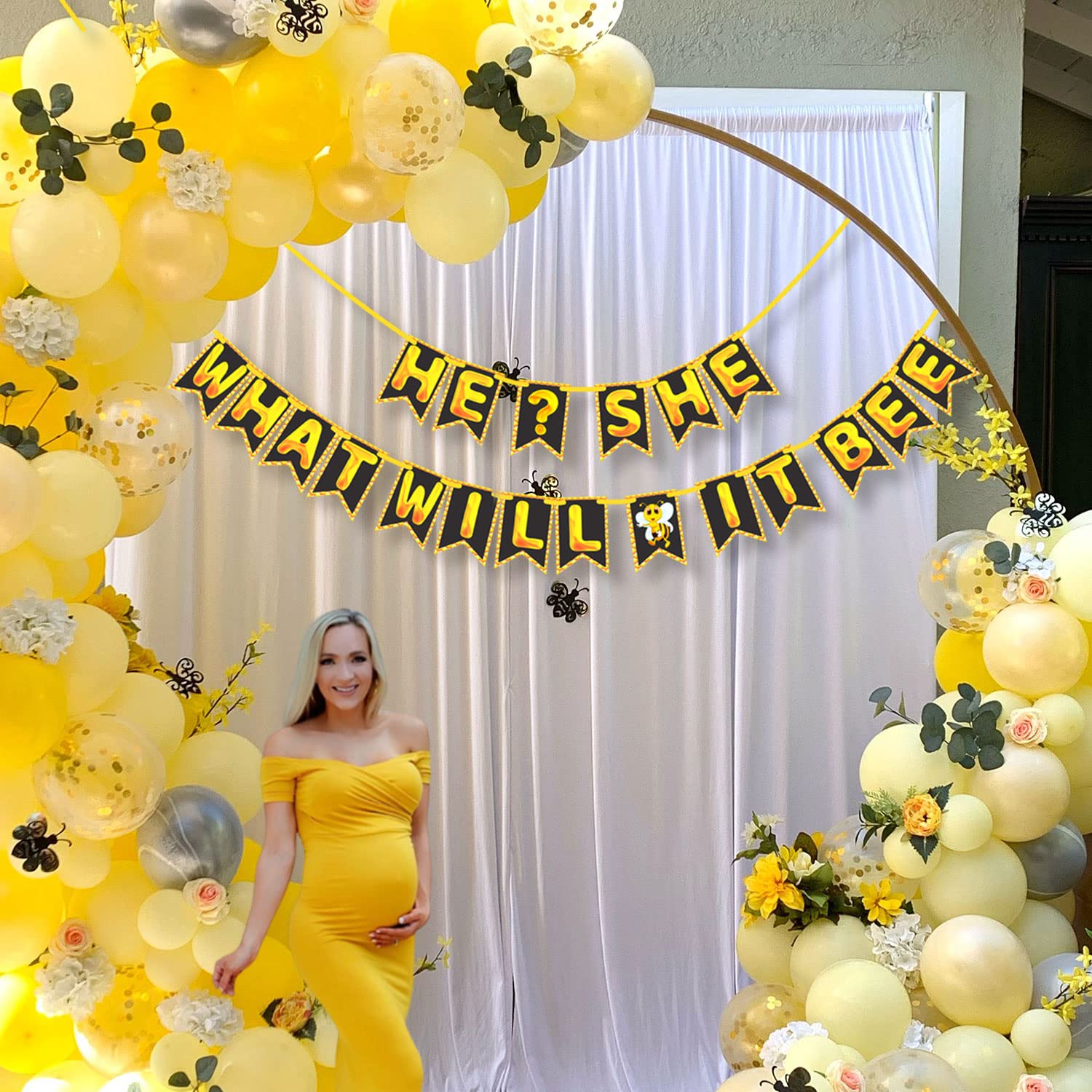 Wobbox Baby Shower Bunting Banner,Godh Bharai Caremony Banner, Baby Shower Decoration For a Memorable Celebration, Baby Shower Decorations Items-(FP2076) 4