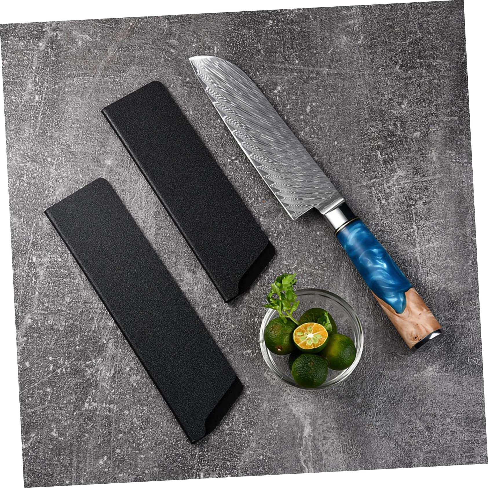 VOSAREA 3 Ensembles Ensemble De Couteaux De Cuisine Camping En Plein Air Cas De Coupe Désossage Fournitures De Coupe À Domicile Protecteurs De Coupe Portables Couvre-Couteaux 4 pièces * 3