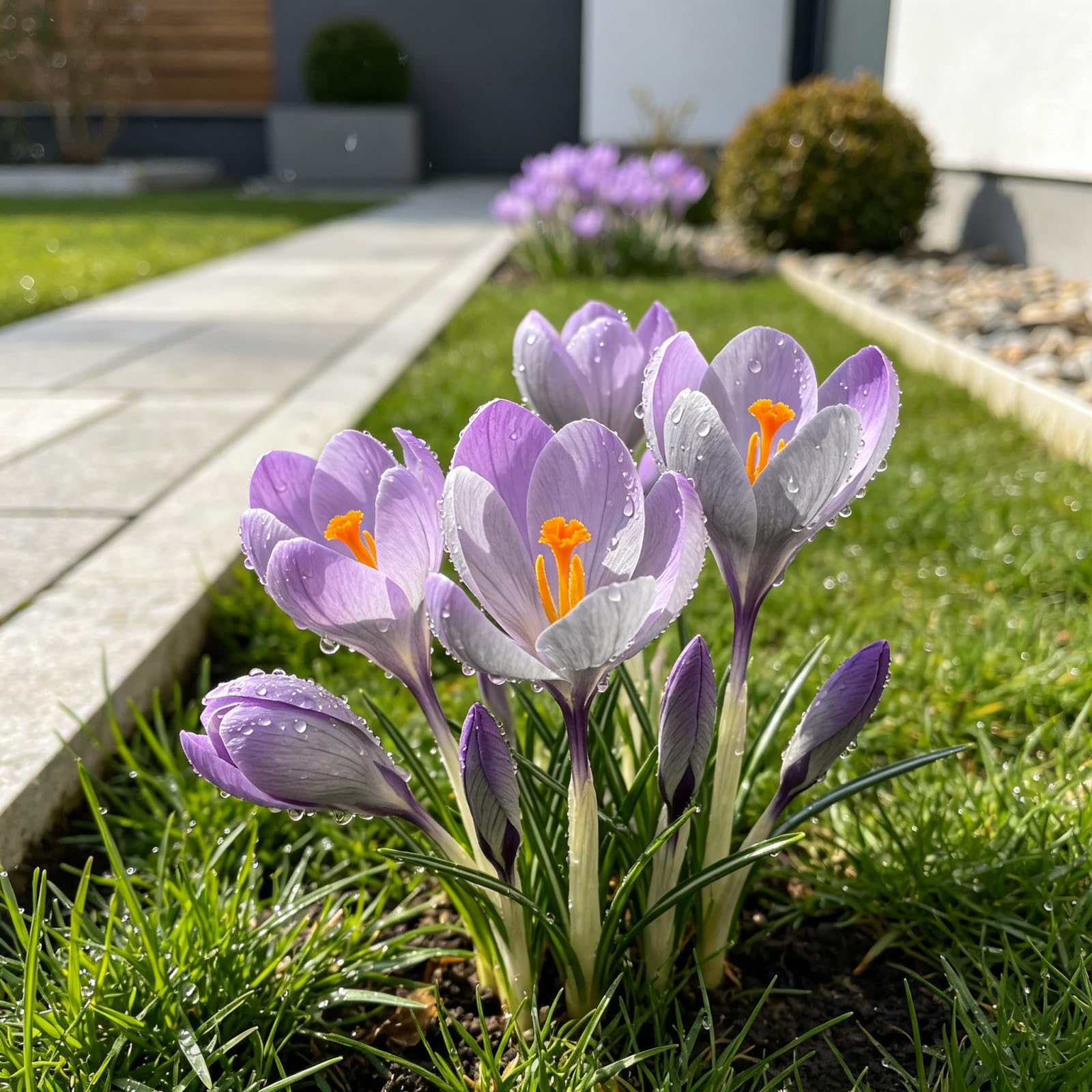 Schnell Wachsende-Krokusrhizom,GartenverschöNerung, Geeignet FüR AnfäNger-Eco Nachhaltige-Premium Geschenke -Fachgerecht Gepflanzt-15zwiebeln-a
