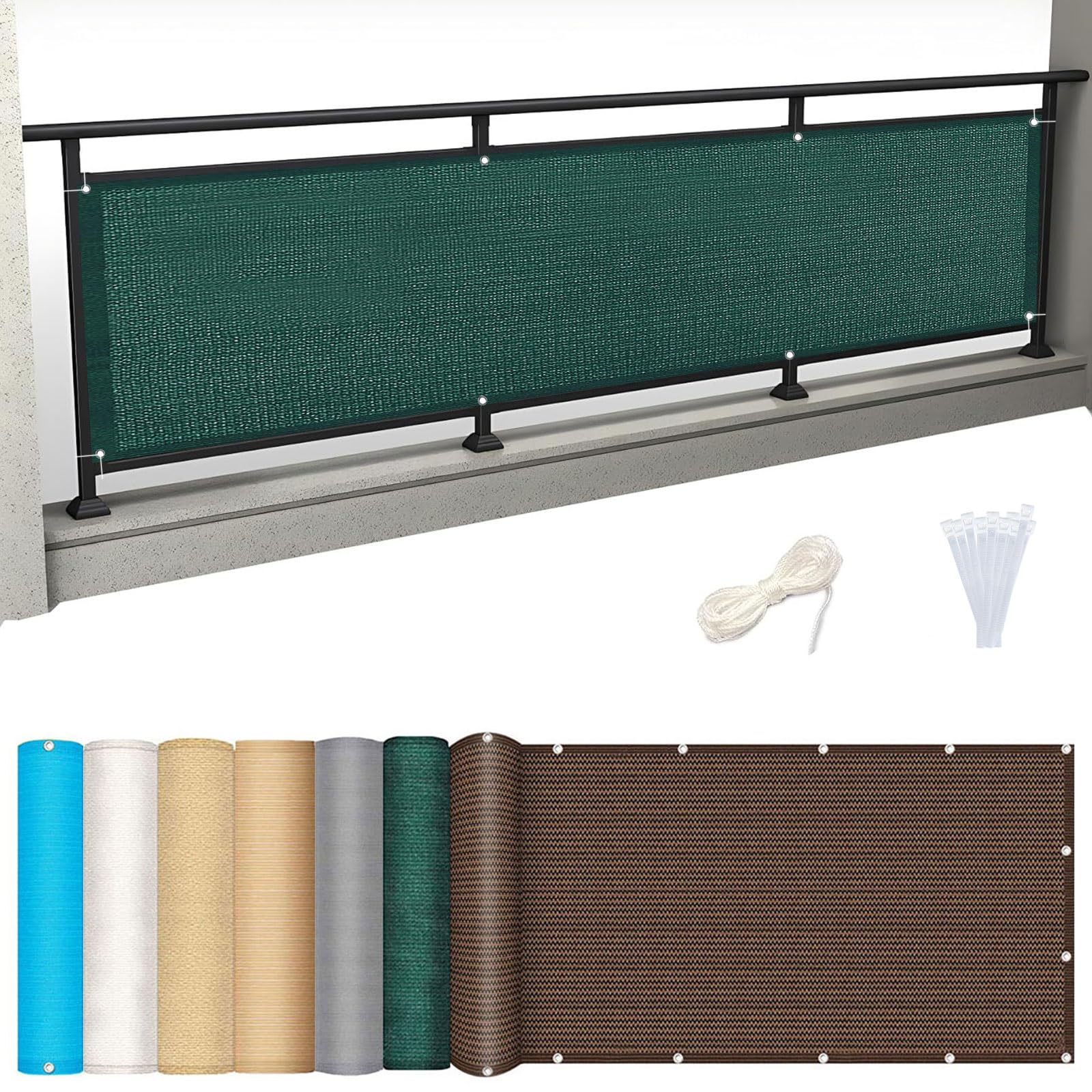 Pantalla para terraza de 120x500 cm que transforma tu balcón en un oasis