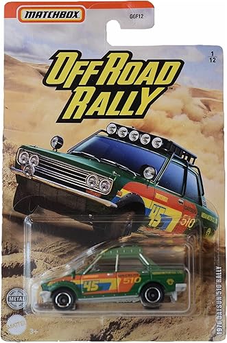 Matchbox 1970 Rally Datsun 510, [Verde] Rally Off Road 1/12