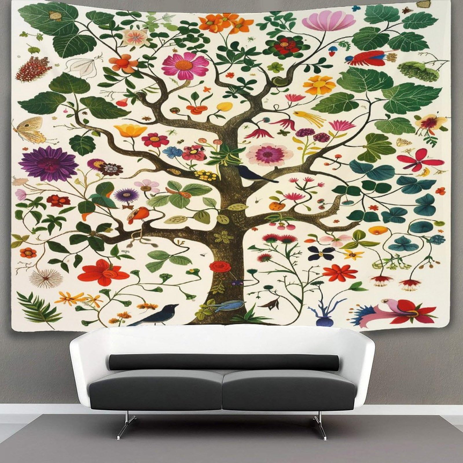 kaiyun Life Tree Decor Tapestry,Plant Wall Art Tapestries Wall Hangings for Living Room Bedroom Dorm 100cmx150cm