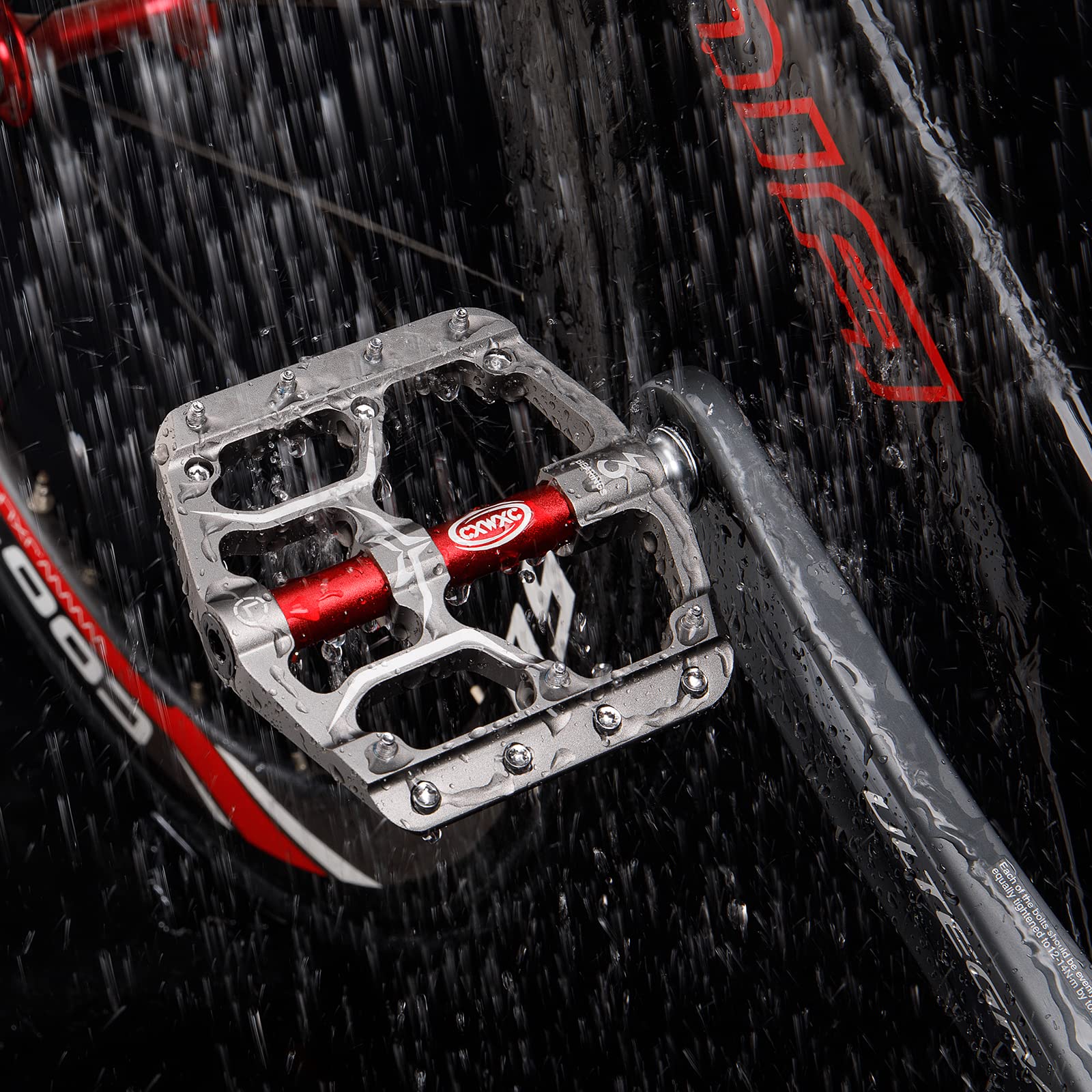 Amazon | ロード/マウンテンバイクペダル - 3つのベアリング 9/16