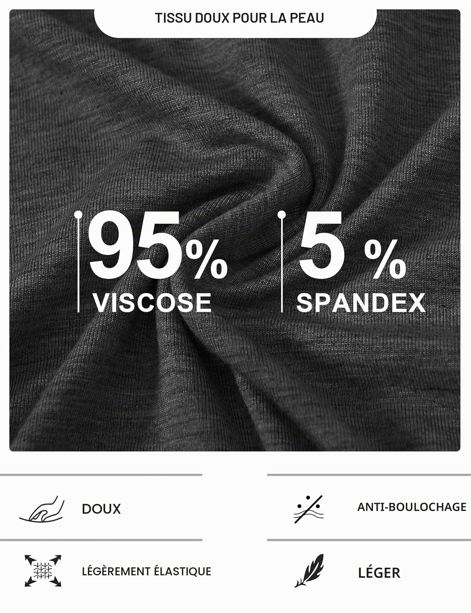 MoFiz Ensemble de Pyjama Femme Bambou Manche Courte Vêtements de Nuit Été Sleepwear Doux