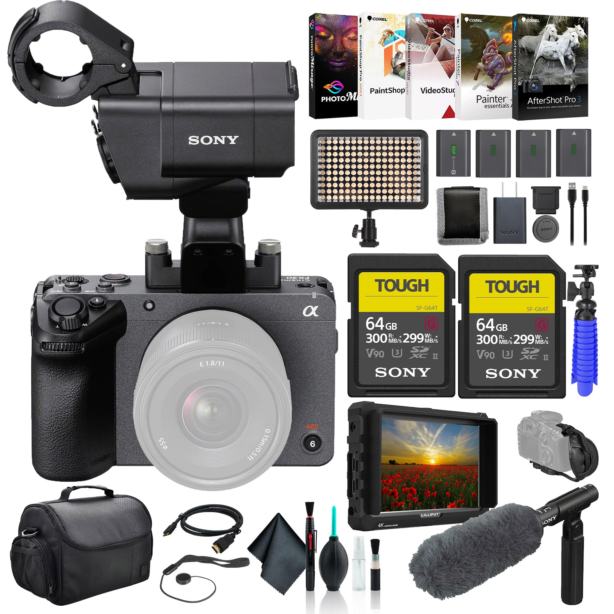 Amazon.com : Sony FX30 Digital Cinema Camera with XLR Handle